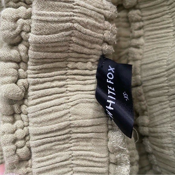 Princess Poly Sage Green Gauzy Cotton Button Down Set Size XS - Picture 9 of 11